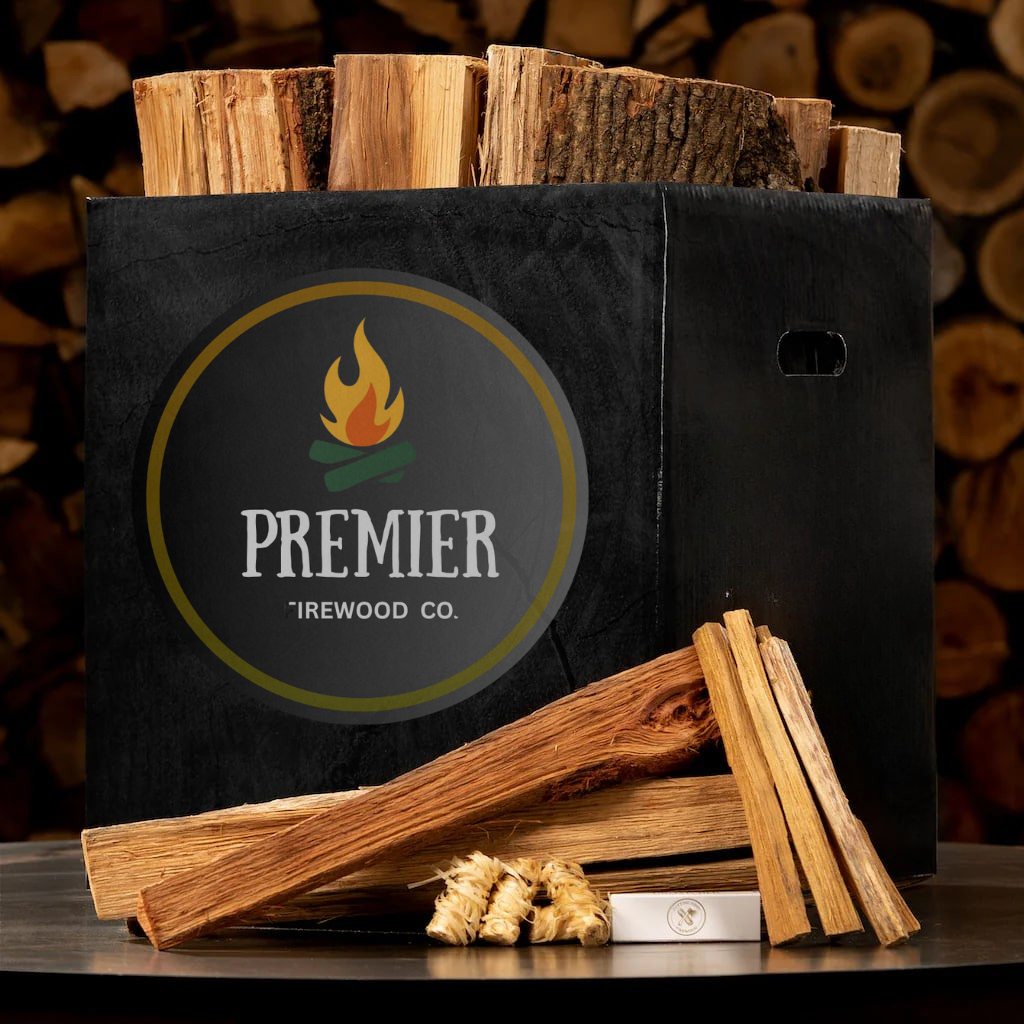 ARTISANAL HICKORY FIREWOOD BOX