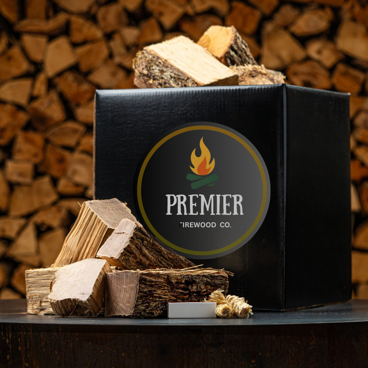 MINI FIRE PIT WOOD BOX